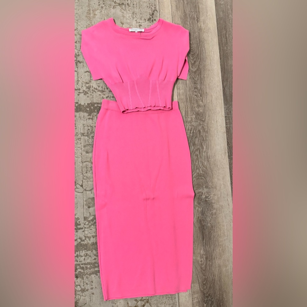 Endless Rose Vibrant Pink Midi Dress